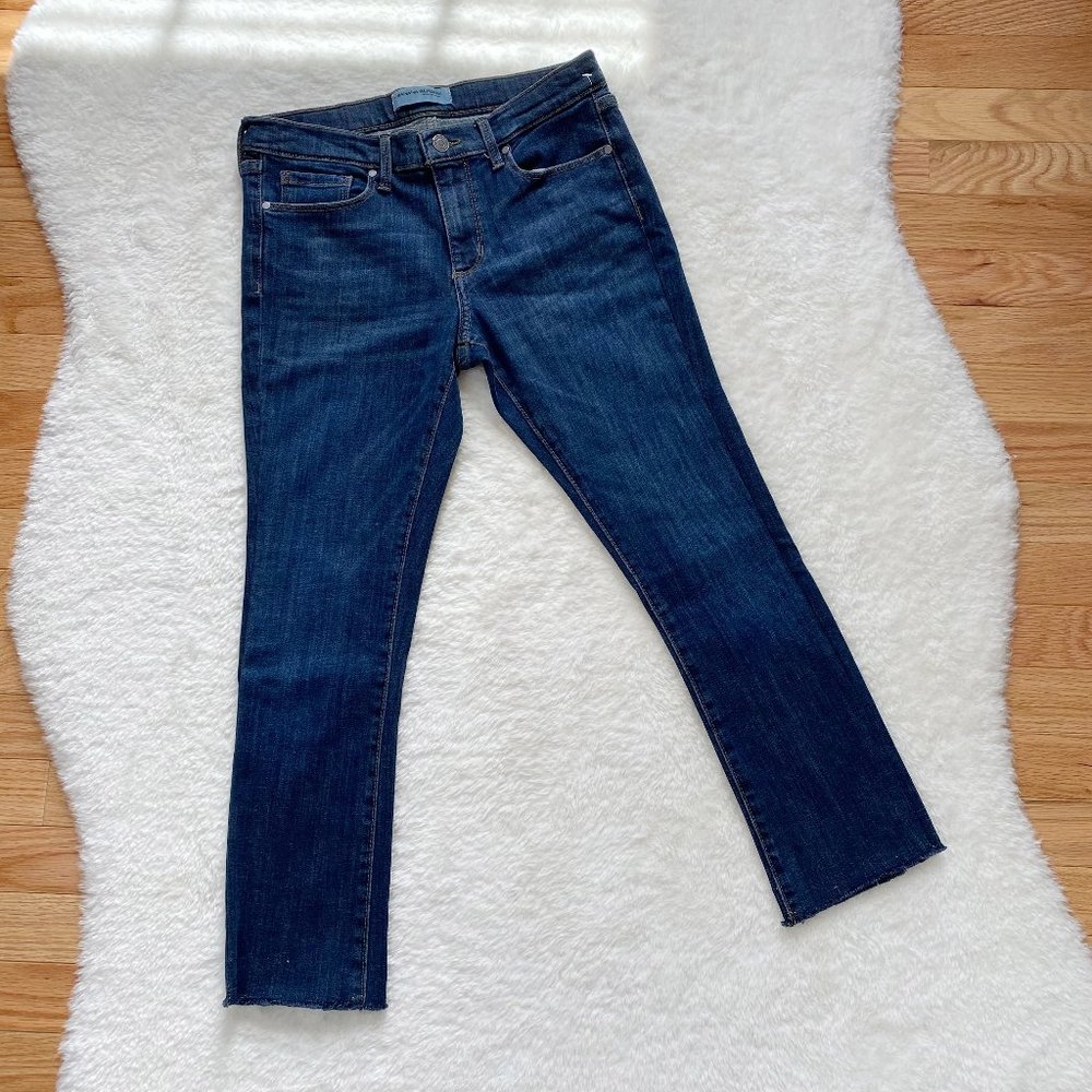 Banana Republic, NWOT, Premium Denim Cropped Flare Jeans Size 26S
